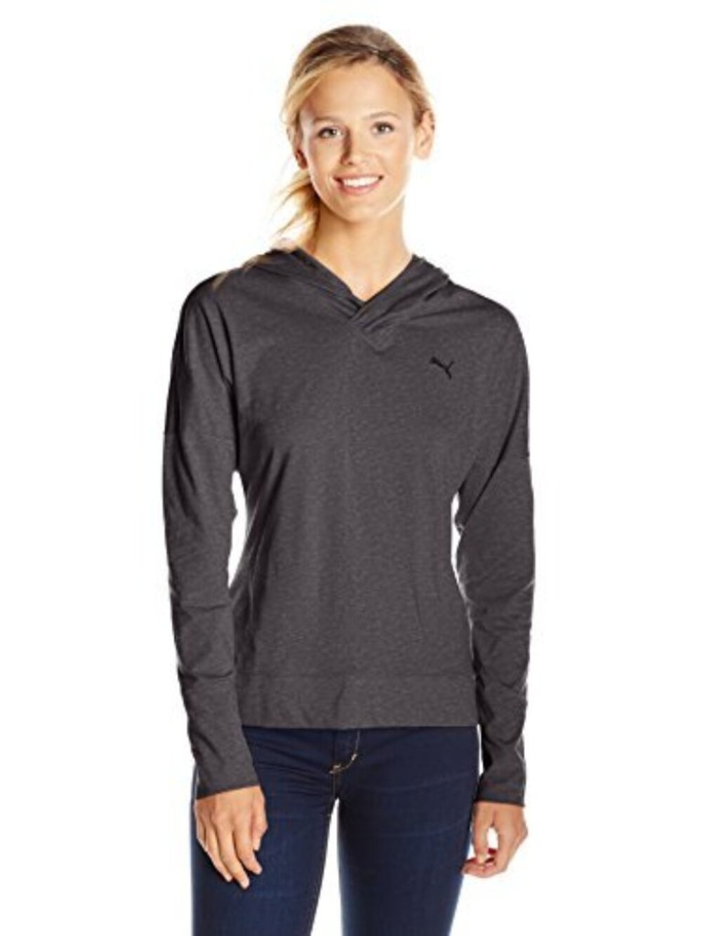 Puma Womens Long-Sleeve Lightweight Pullover Top